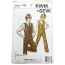 Kwik Sew 1192 | Boys' Pants and Vest | Size 4-7