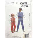 Kwik Sew 2459  | Kids Pants and Vest | Size 8-14