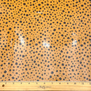 Leafy Keen Spots Butterscotch | PUL Fabric | Polyurethane Laminate | Laminated on the FRONT