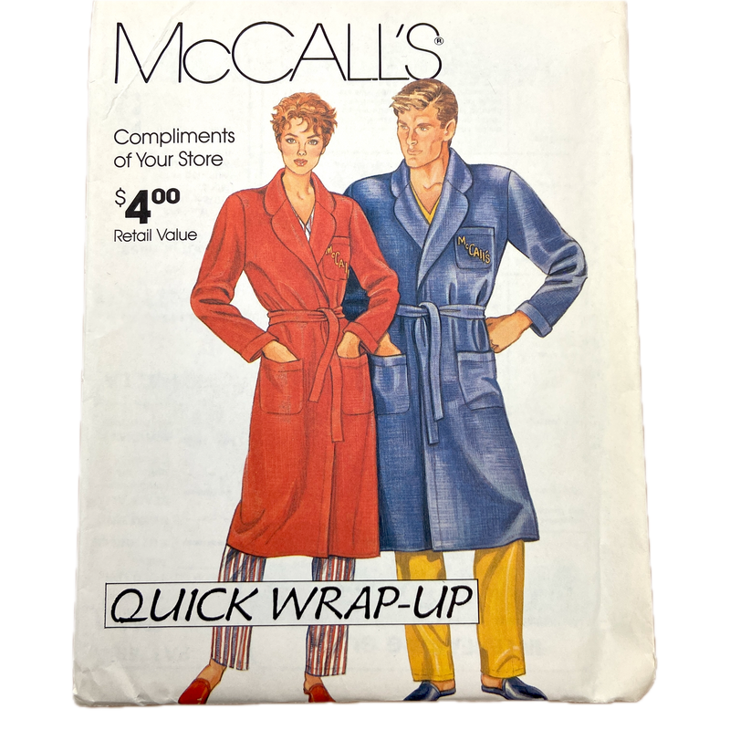 McCall's 0011 | Adult Robe | Size S-XL