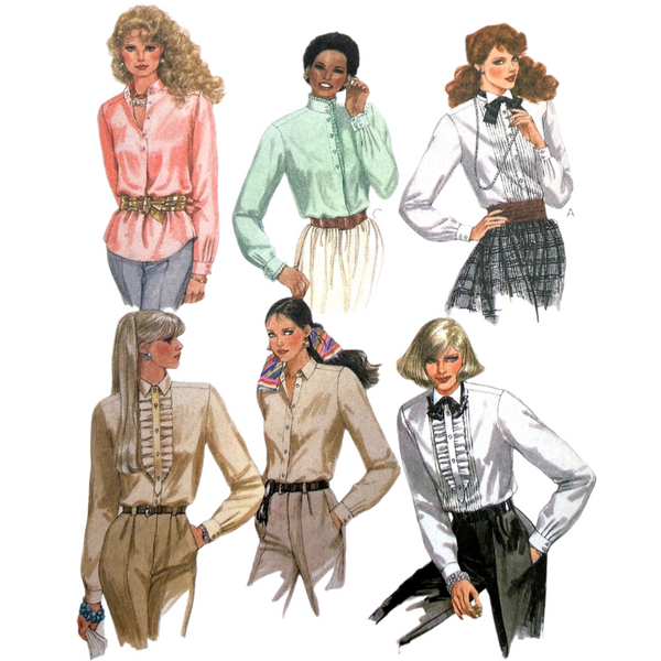 McCall's 7751 | Adult Shirt and Jabot | Size 12