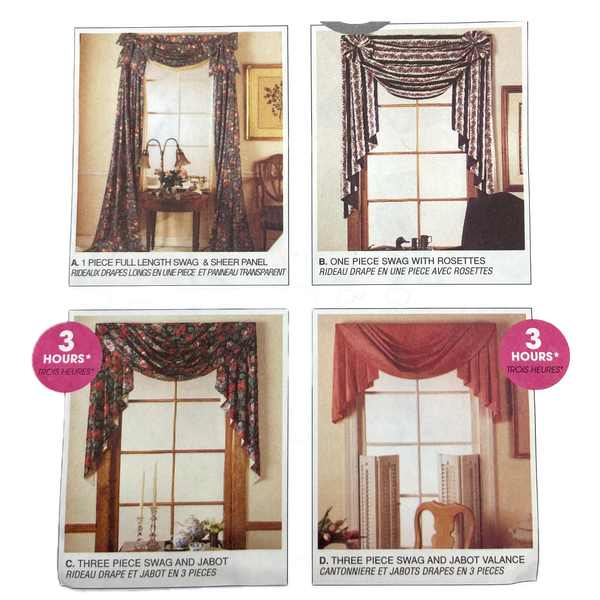 McCall's 8078 | Window Drapes and Swags