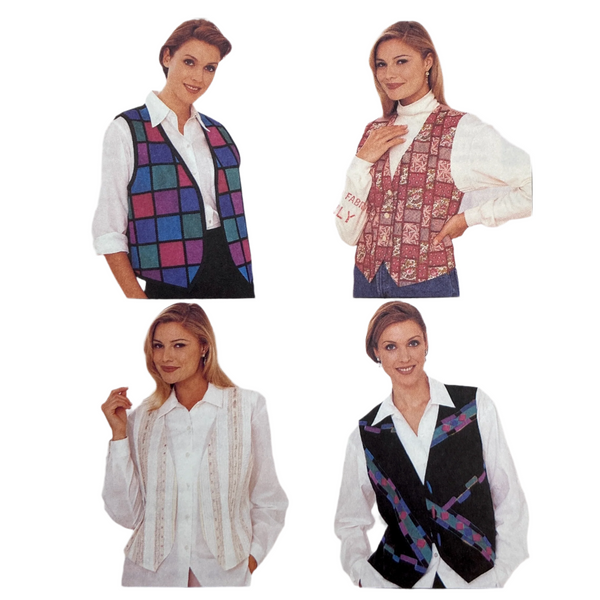 McCall's 8110 | Adult Vests or Shirt with Attached Vest | Size 20-24