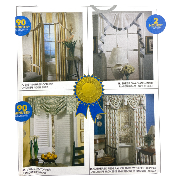 McCall's 8772 | Window Drapes and Swags