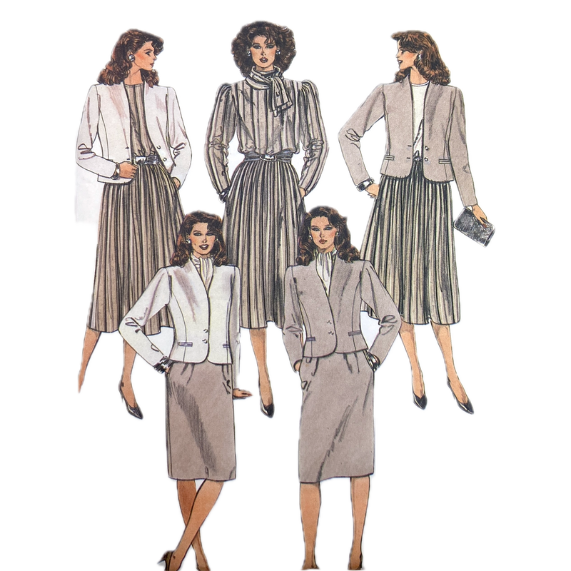 McCall's 9197 | Adult Jacket, Blouse, Skirt and Scarf | Size 10