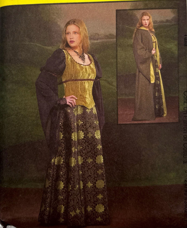 McCall's M4340 | Adult Petite Lined Robe, Gown and Corset | Sizes 14-20