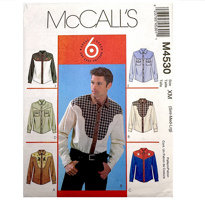 McCall's M4530 | Adult Western Shirts | Choose Your Size