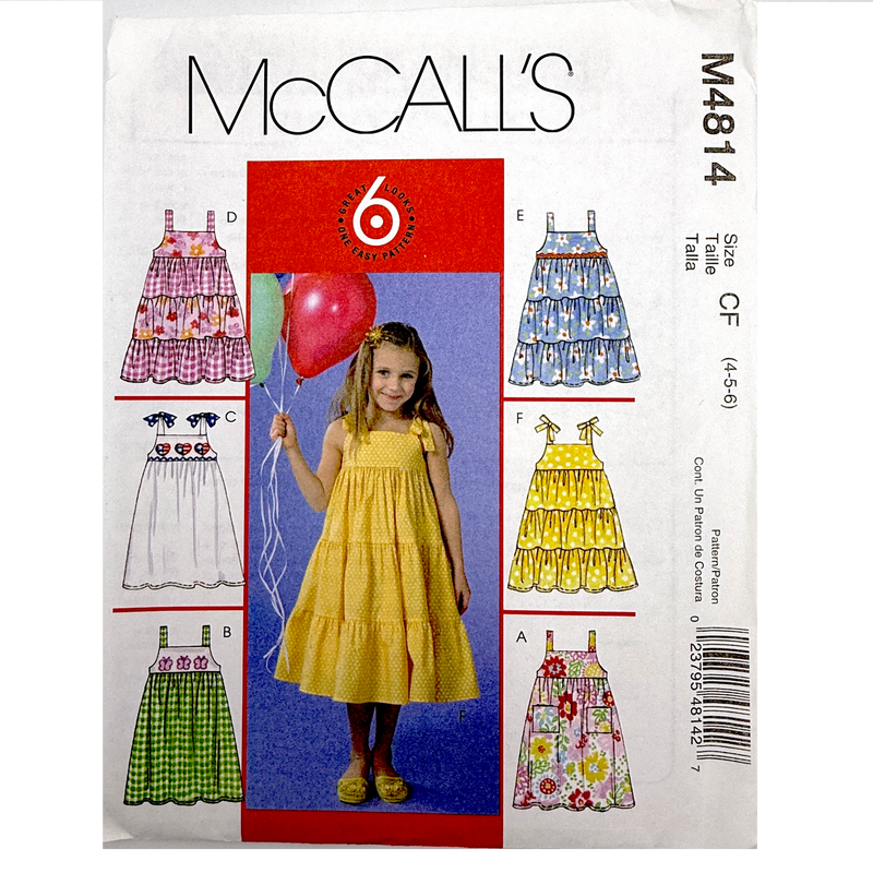 McCall's M4814 | Kid's Sundress | Size 4-6