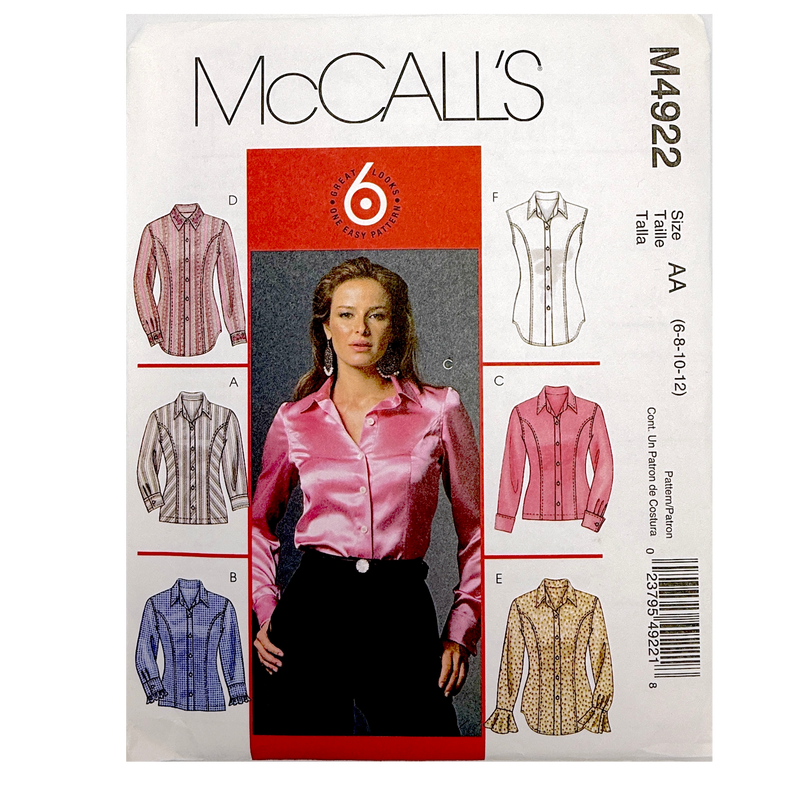 McCall's M4922 | Adult Blouse | Choose Your Size
