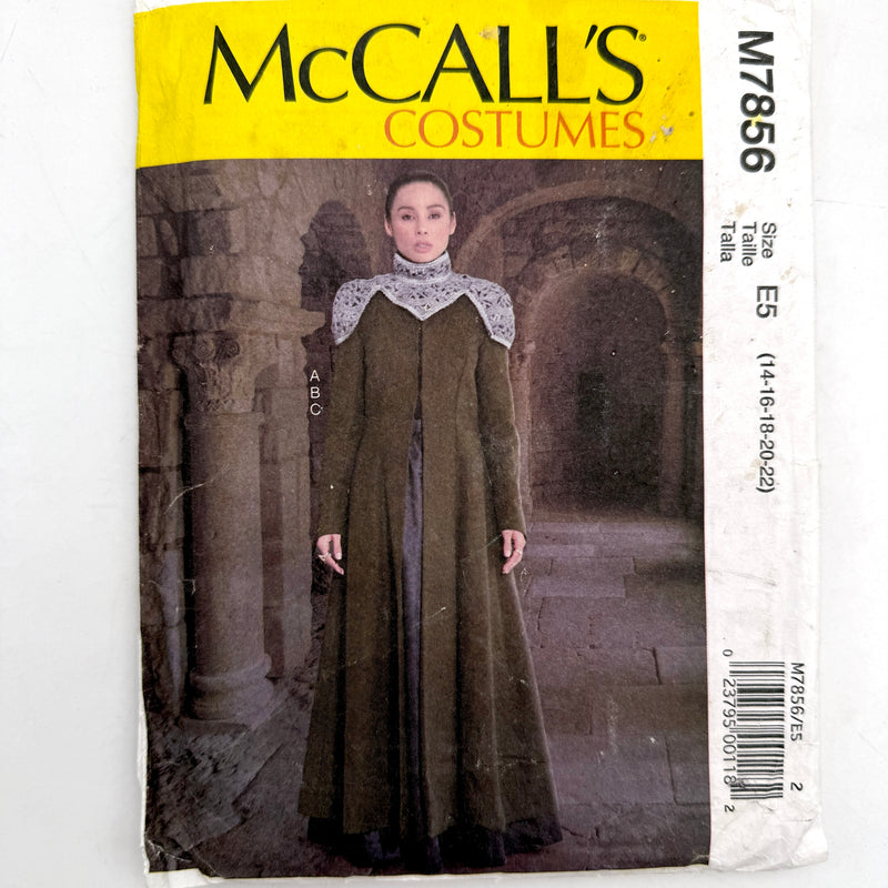 McCall's M7856 | Adult Costume | Sizes 14-22