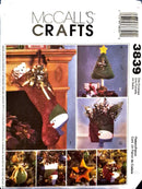 McCall's Crafts pattern cover with Christmas-themed items including a stocking and tree.