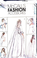 McCall's fashion accessories pattern book with illustrations of bridal veils.