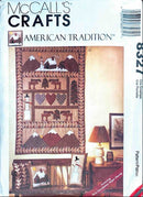 McCall's Crafts American Tradition pattern book cover with a quilt design.