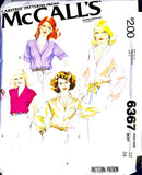 McCall's 6367 | Misses' Set of Blouses | Size 12