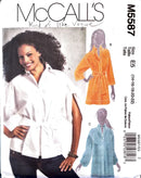 McCall's M5587 | Misses' Shirts in Two Lengths and Sash | Size 14-22
