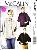 McCall's M6447 | Misses'/Women's Capes | Size 8-16