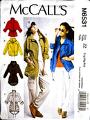 McCall's M6531 | Misses' Unlined Jackets and Belt | Size Lg-XXL