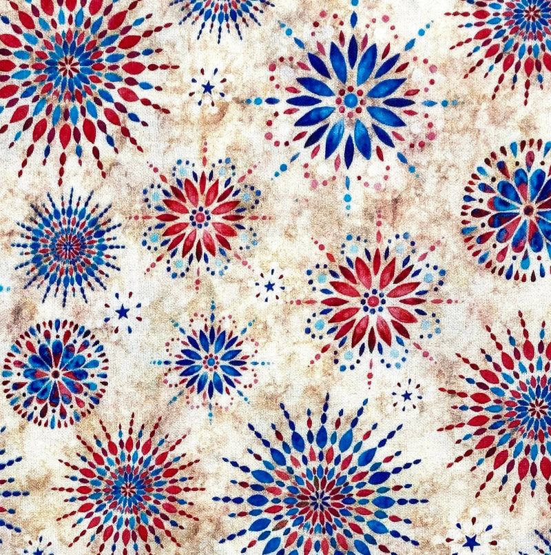 Medallion Burst Cream | Liberty, Glory, Freed | Quilting Cotton