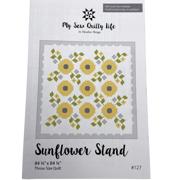Sunflower Stand | My Sew Quilty Life | Quilt Pattern