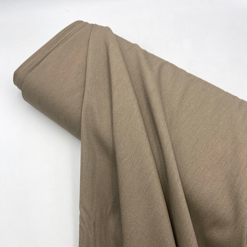 Mushroom | Wool Stretch Twill