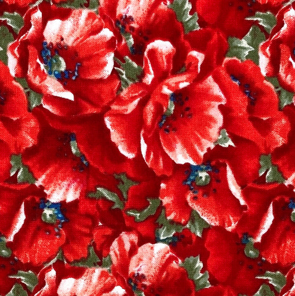 Packed Poppies | Liberty for All Henry Glass & Co. | Quilting Cotton