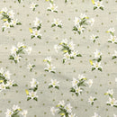 April Lily Toss Pearl | Monthly Placemats | Quilting Cotton