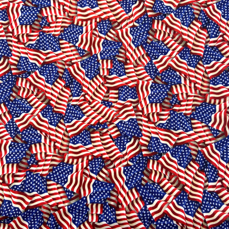 Flag Toss | Stars & Stripes | Quilting Cotton