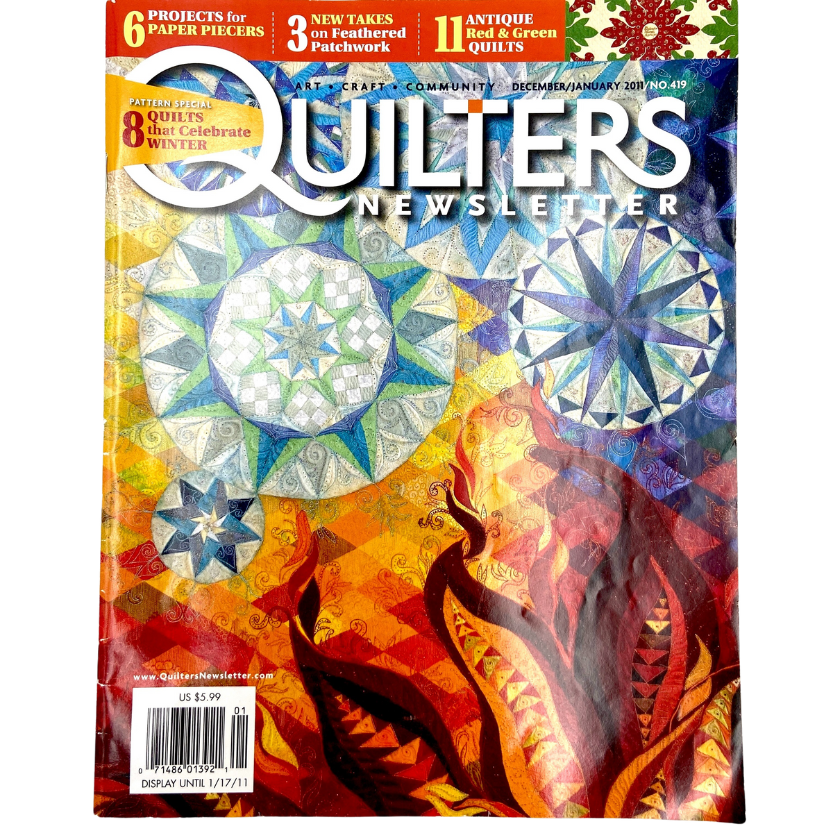 Quilter's Newsletter Magazine | Back Issues 400-499 | Choose Your Favo