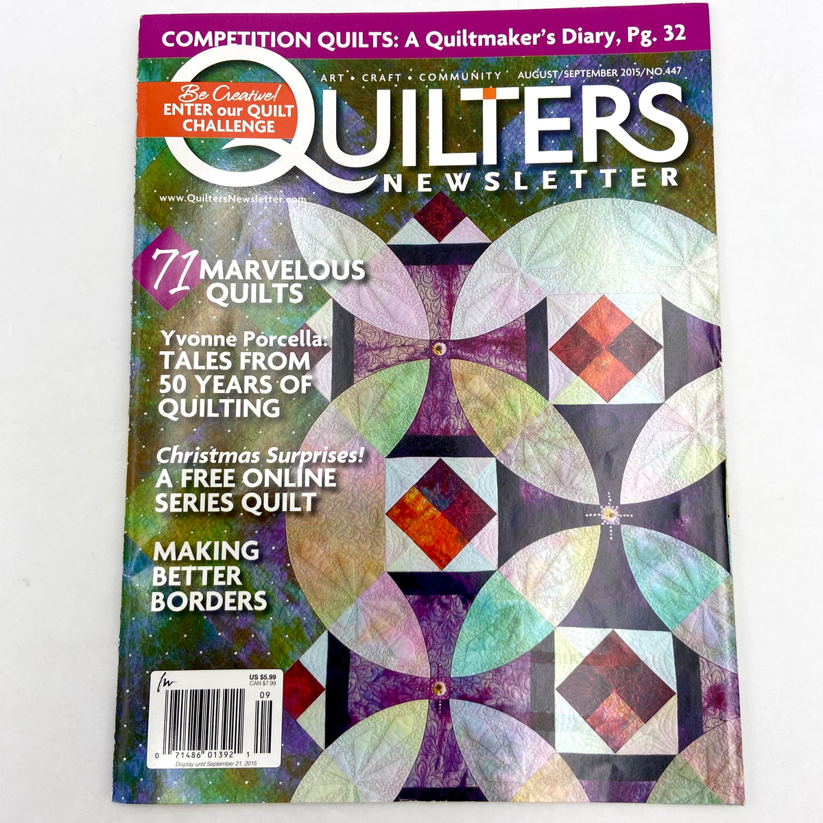 Quilter's Newsletter Magazine | Back Issues 400-499 | Choose Your Favo