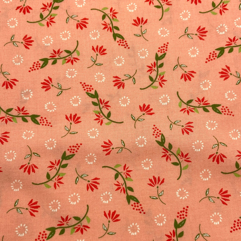 Branch Toss Pink | Harper's Garden | Quilting Cotton