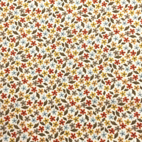 Ditsy Floral Spice | Persimmon | Quilting Cotton