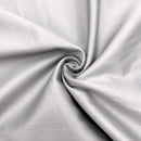 Close-up of gray fabric with a swirl pattern