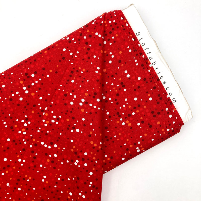 Red with Polka Dots | Colour Fun Blank | Quilting Cotton