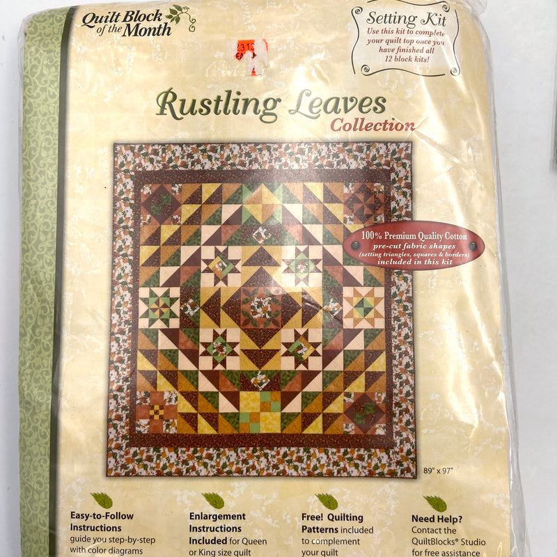 Rustling Leaves | Block of the Month | Quilt Kit | As Is, see listing description
