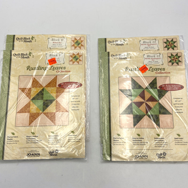 Rustling Leaves | Block of the Month | Quilt Kit | As Is, see listing description