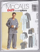 McCall's 4244 | Men's Robe, Belt, Tops, Pants, and Shorts | Size S-L