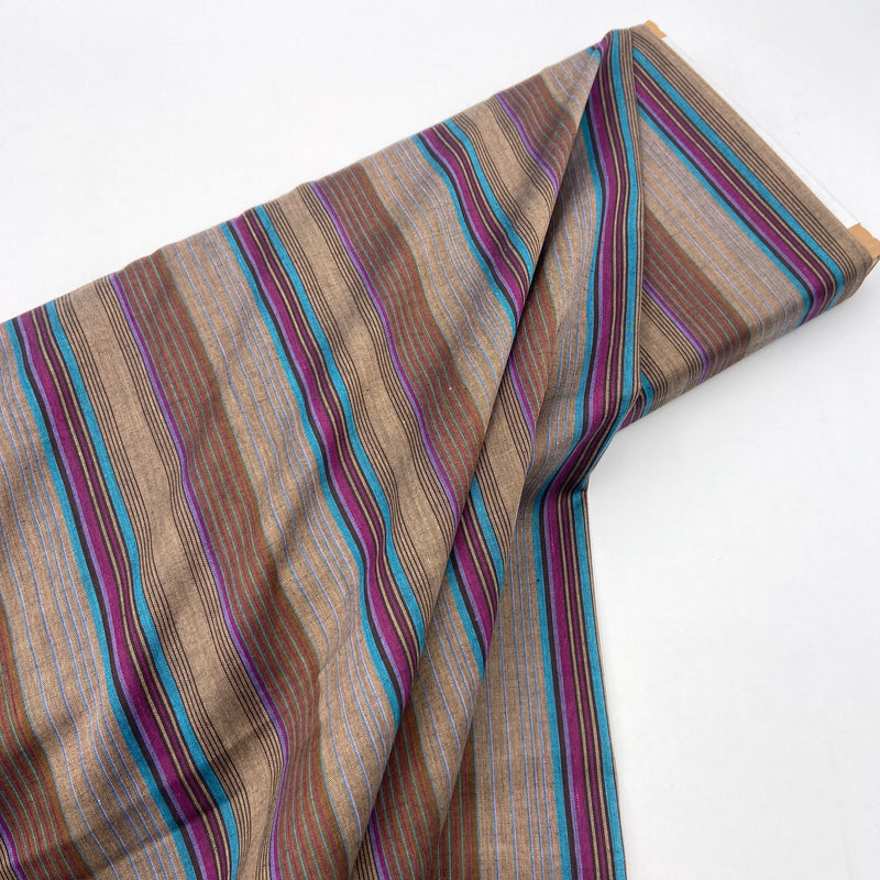 Shortbread Stripe | Poly Shirting