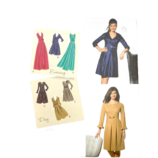 Simplicity 2338  | Adult Dress in Two Lengths with Sleeve Variations | Size 10-18