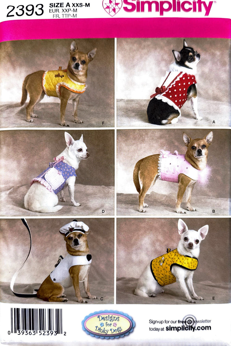 Simplicity 2393 | Dog Costume | Sizes XXS - M