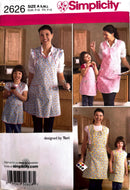 Simplicity 2626 | Adult and Child Aprons | Size S-L