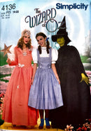 Simplicity 4136 | Adult Wizard of Oz Costume | Sizes 14-22