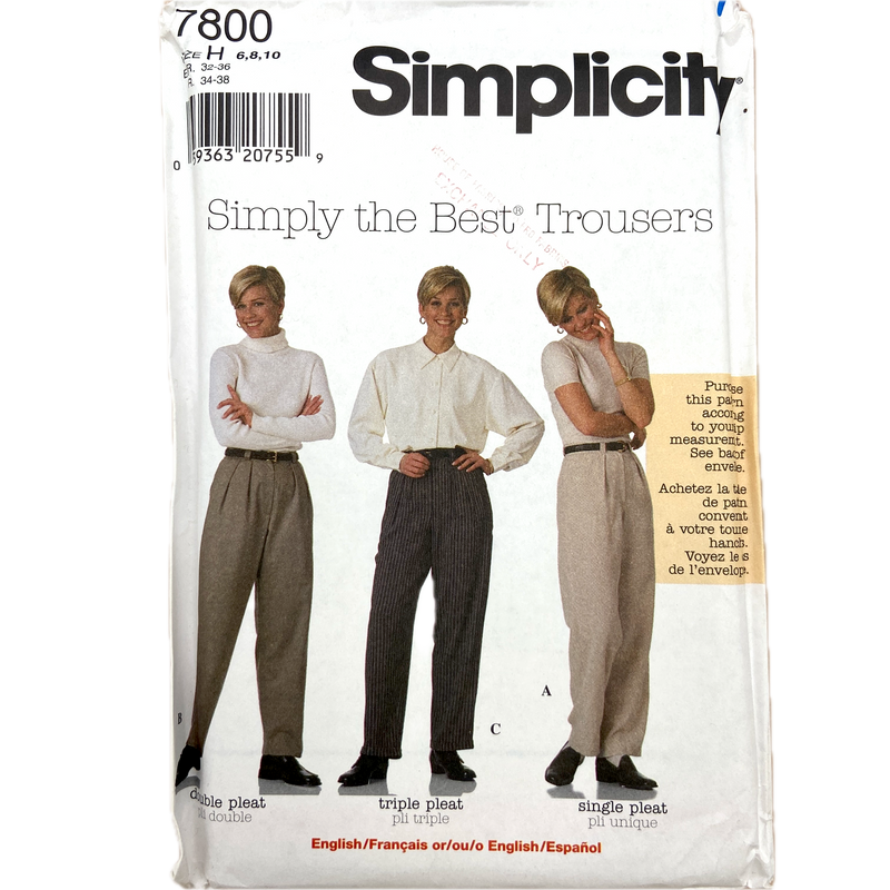 Simplicity 7800 | Adult Trousers | Size 6-10