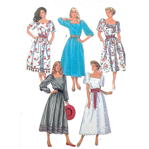 Simplicity 8063 | Adult Easy-To-Sew Pullover Dress in Three Lengths | Size 8-14