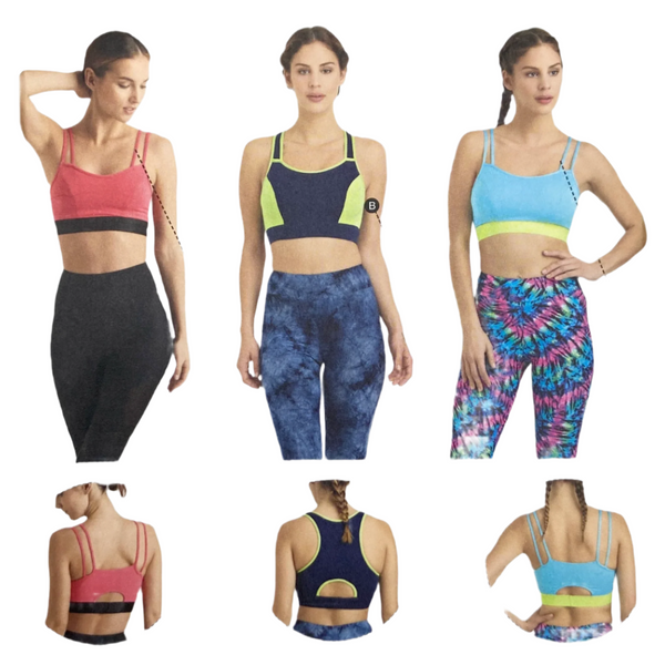 Simplicity 8339 | Adult Knit Sports Bras | Size 30A - 44G
