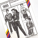 A Stretch & Sew 995 pattern for kids' reversible shirts showing illustrations of completed shirts on children's bodies and views A, B, and C on the cover.