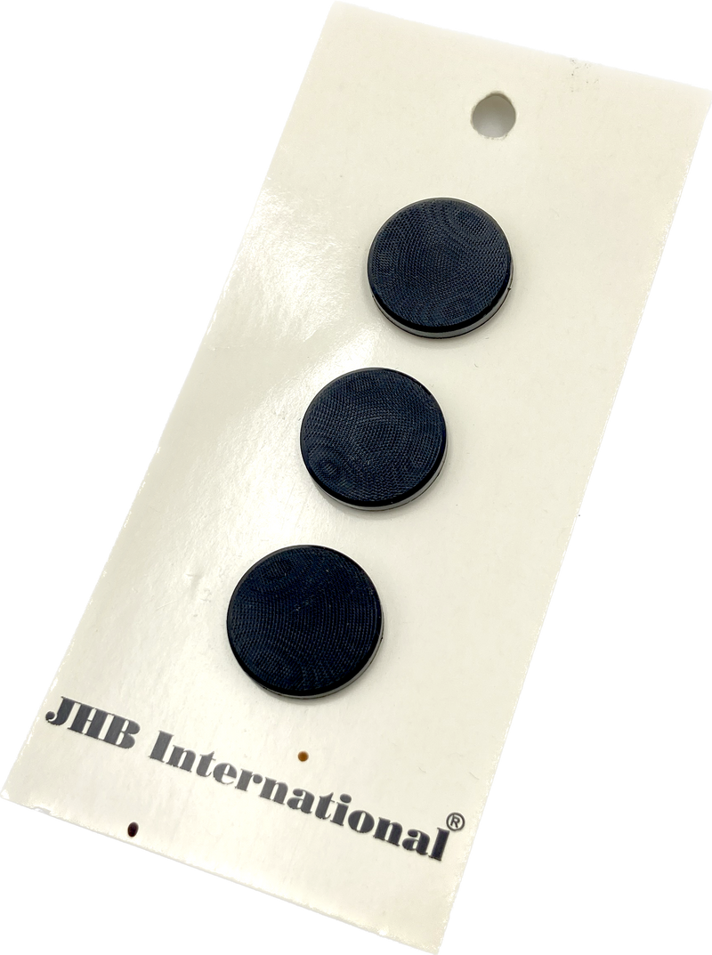 5/8" - 3/4" - 7/8" Black Illusion Buttons - JHB - Made in Italy