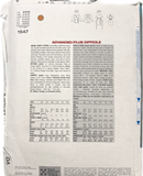 Vogue Geoffrey Beene 1547 | Adult Jacket & Dress | Sizes 8-10-12