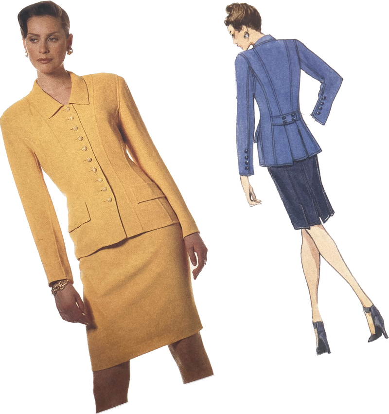 Vogue Oscar de la Renta 1638 | Adult Jacket & Skirt | Sizes 14-16-18