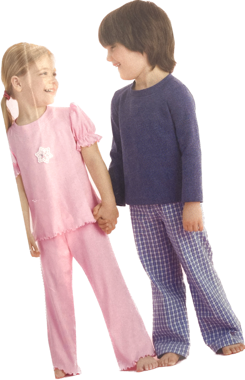 New Look Simplicity 6641 | Kids' Pajama Sets | Ages 3-8