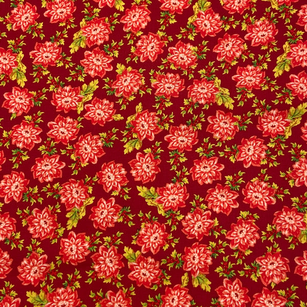 Bold Bloom Red | Sweet Beginnings | Quilting Cotton